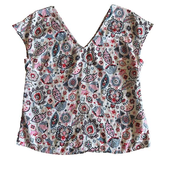 Boden Alexandra Linen Short Sleeve Top - Picture 2 of 5